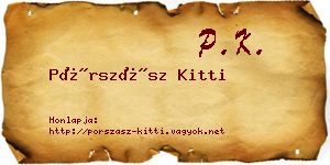 Pórszász Kitti névjegykártya